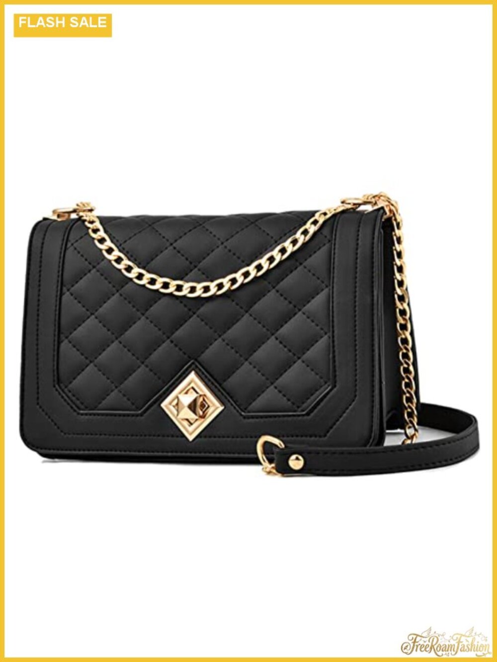 Travistar Crossbody Bag PU Leather Quilted Small Evening Bag